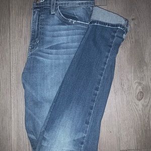 Mid wash jeans high waste
